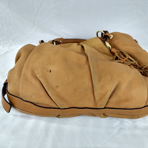 BIG SOFT VINCE CAMUTO LEATHER BOHO L TAN - Picture 8 of 8